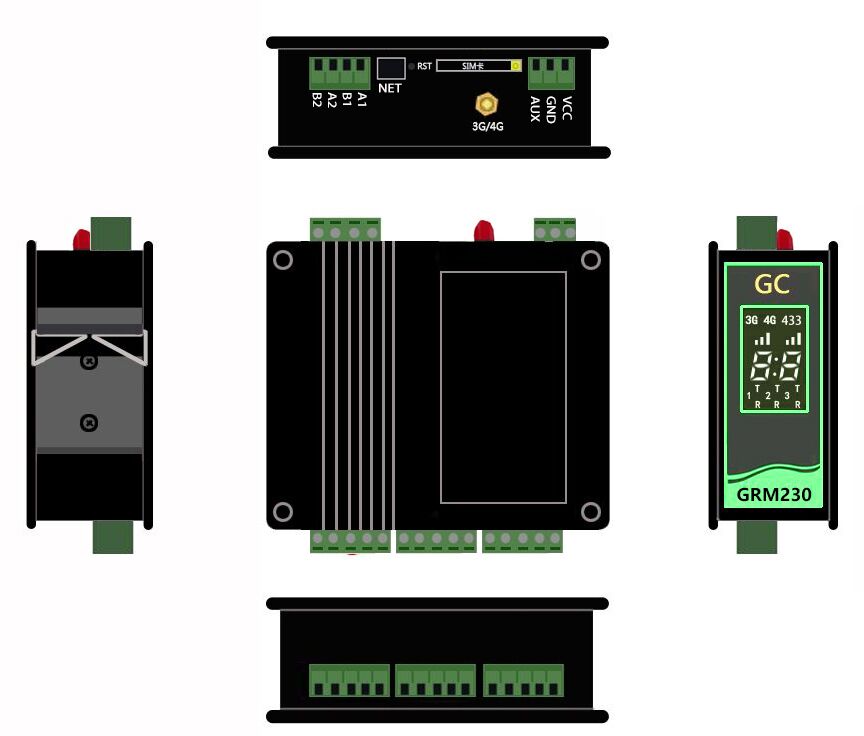 GRM230系列PLC 4G无线采集模块